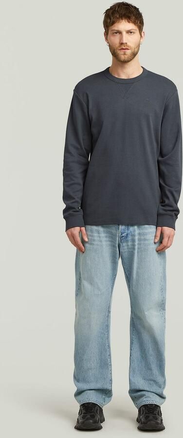 G-Star RAW Longsleeve Nifous R met geribbelde inzet aan de voorkant - Foto 8