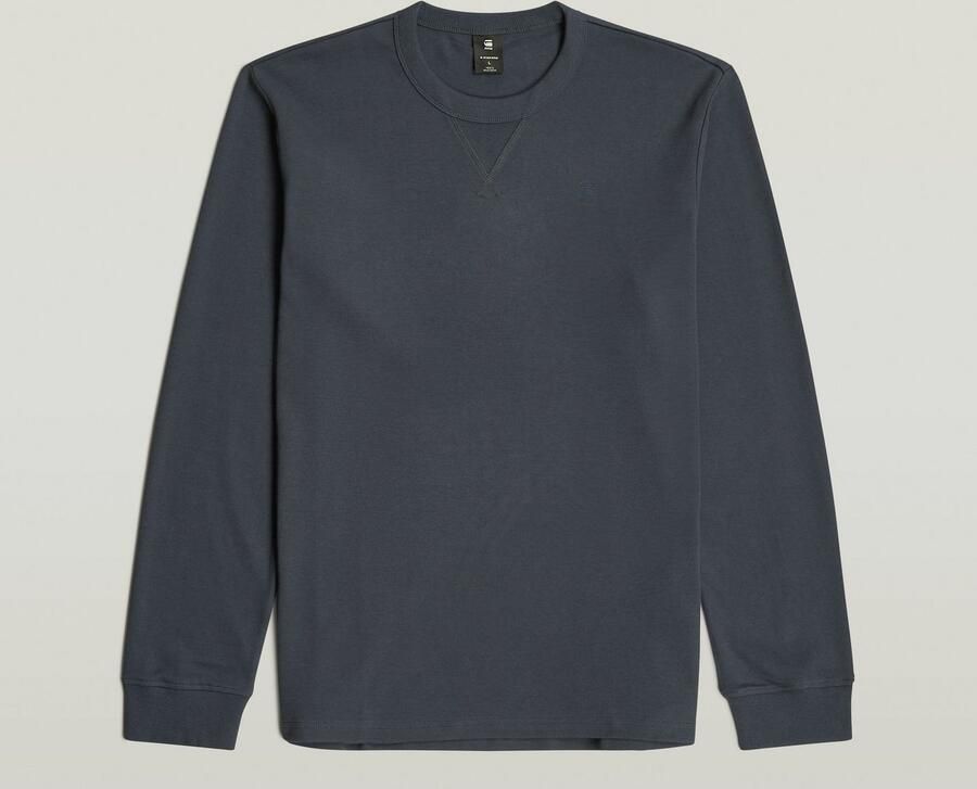 G-Star RAW Longsleeve Nifous R met geribbelde inzet aan de voorkant - Foto 5