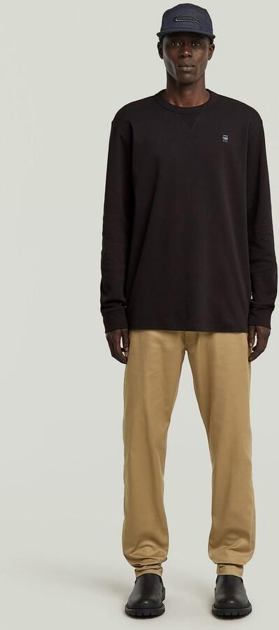 G-Star RAW Longsleeve Nifous R met geribbelde inzet aan de voorkant - Foto 6