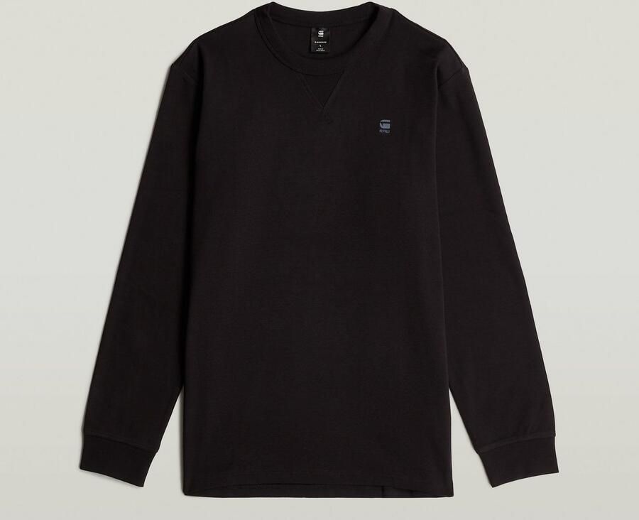 G-Star RAW Longsleeve Nifous R met geribbelde inzet aan de voorkant - Foto 3