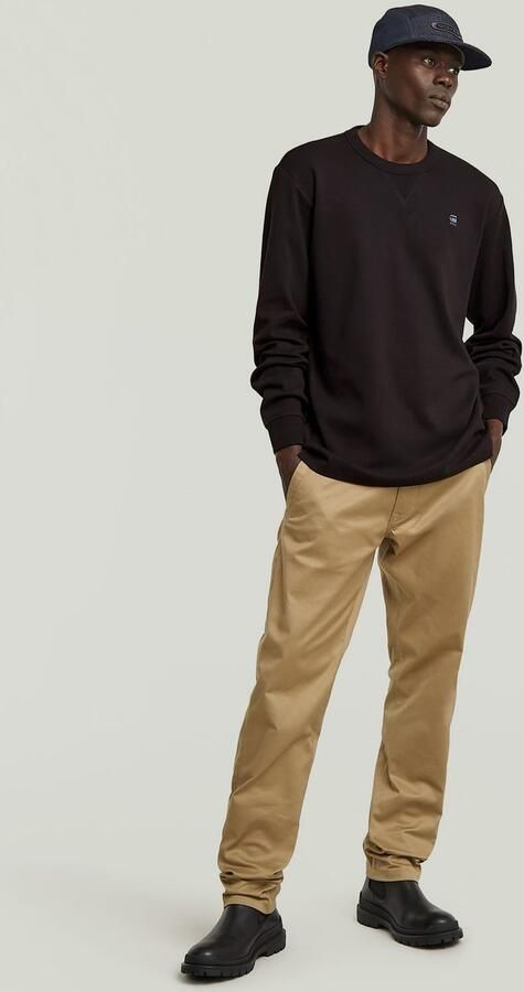 G-Star RAW Longsleeve Nifous R met geribbelde inzet aan de voorkant - Foto 4