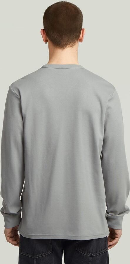 G-Star RAW Longsleeve Nifous R met geribbelde inzet aan de voorkant - Foto 6