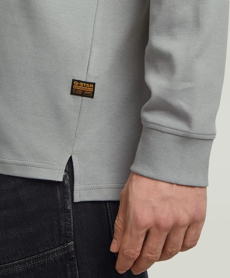 G-Star RAW Longsleeve Nifous R met geribbelde inzet aan de voorkant - Foto 2