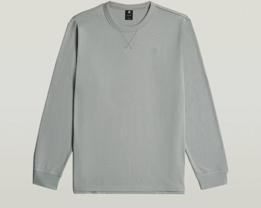 G-Star RAW Longsleeve Nifous R met geribbelde inzet aan de voorkant - Foto 3