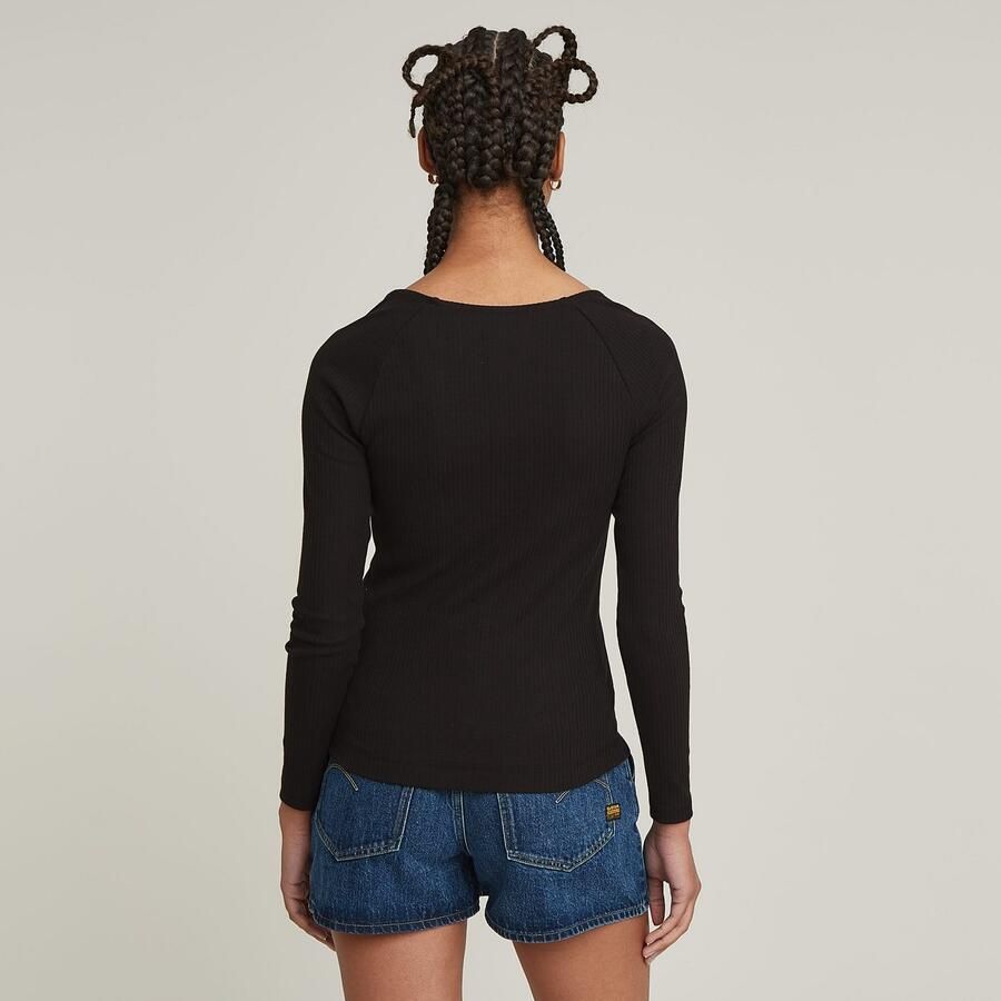 G-Star RAW Longsleeve Slim Rib met stretchaandeel
