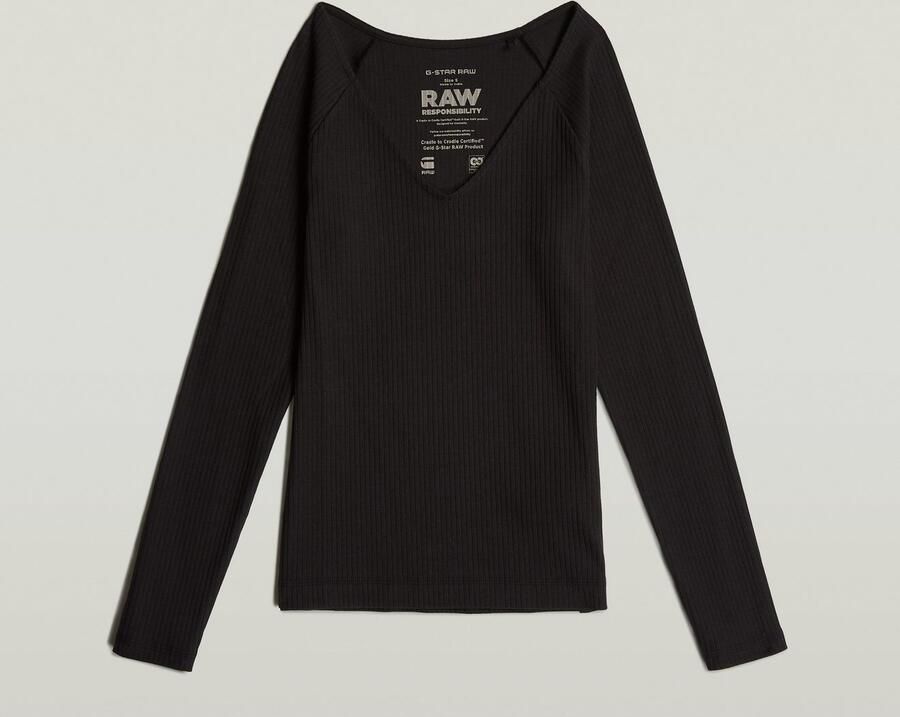 G-Star RAW Longsleeve Slim Rib met stretchaandeel - Foto 6