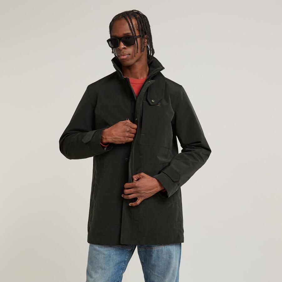 G-Star RAW Outdoorjack Garber Trench met verborgen knopen - Foto 7
