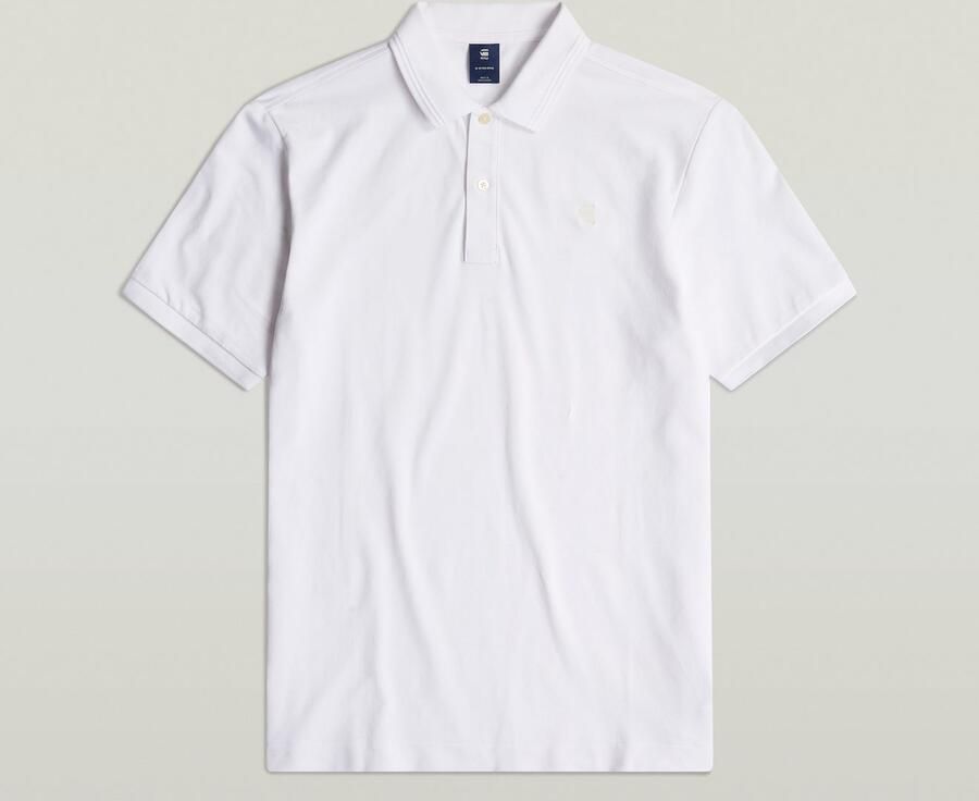 G-STAR RAW Heren Polo's & T-shirts Dunda Slim Polo S s Gebroken Wit - Foto 12