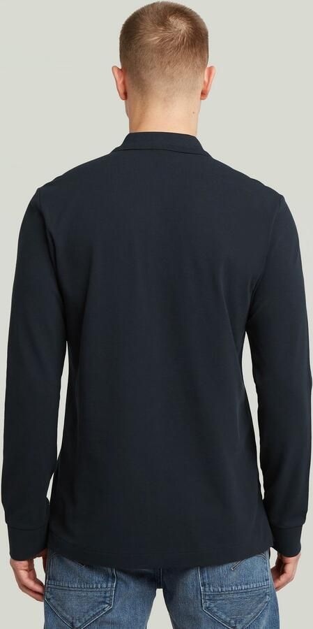 G-Star RAW Poloshirt Dunda Slim Polo lange mouwen met logo - Foto 7