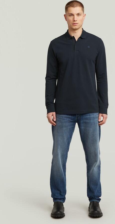 G-Star RAW Poloshirt Dunda Slim Polo lange mouwen met logo - Foto 6