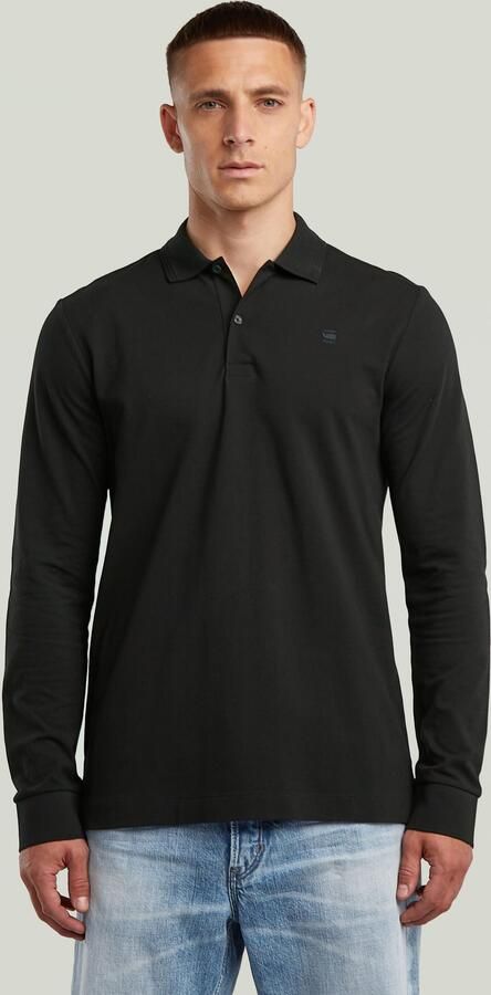 G-Star RAW Poloshirt Dunda Slim Polo lange mouwen met logo - Foto 7