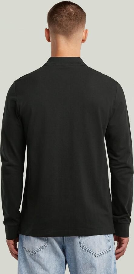 G-Star RAW Poloshirt Dunda Slim Polo lange mouwen met logo - Foto 5