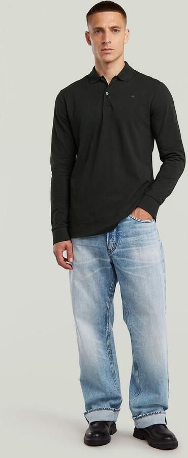 G-Star RAW Poloshirt Dunda Slim Polo lange mouwen met logo - Foto 6