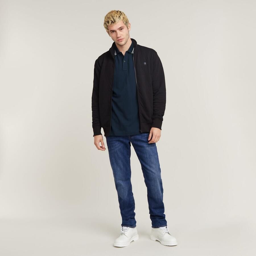 G-Star G Star RAW slim fit polo met biologisch katoen sartho blue milk - Foto 7