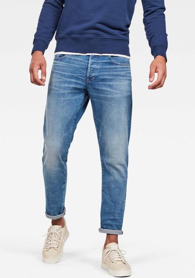 G-Star Raw Straight tapered fit jeans met stretch model '3301' - Foto 19