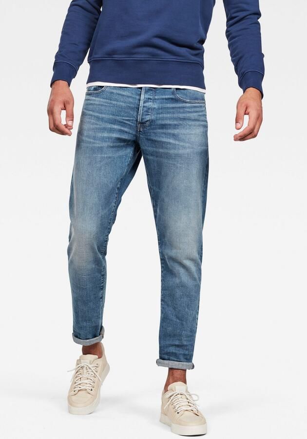 G-Star Raw Straight tapered fit jeans met stretch model '3301' - Foto 16