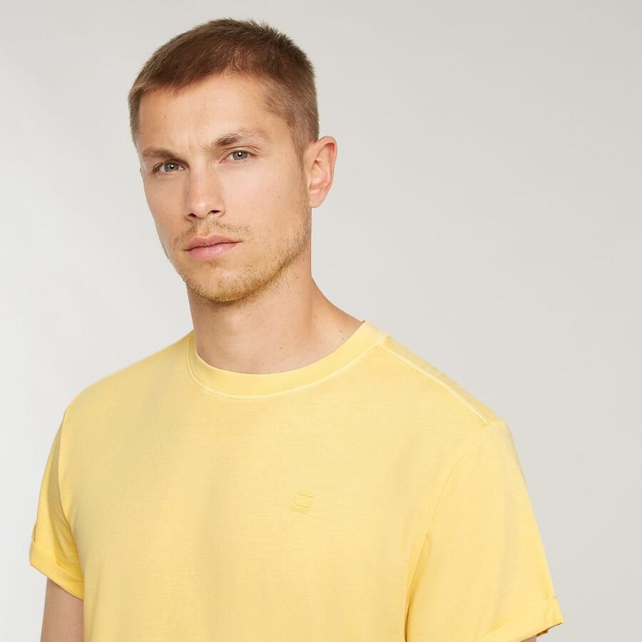 G-Star RAW Shirt met korte mouwen Lash Ronde hals logo-applicatie