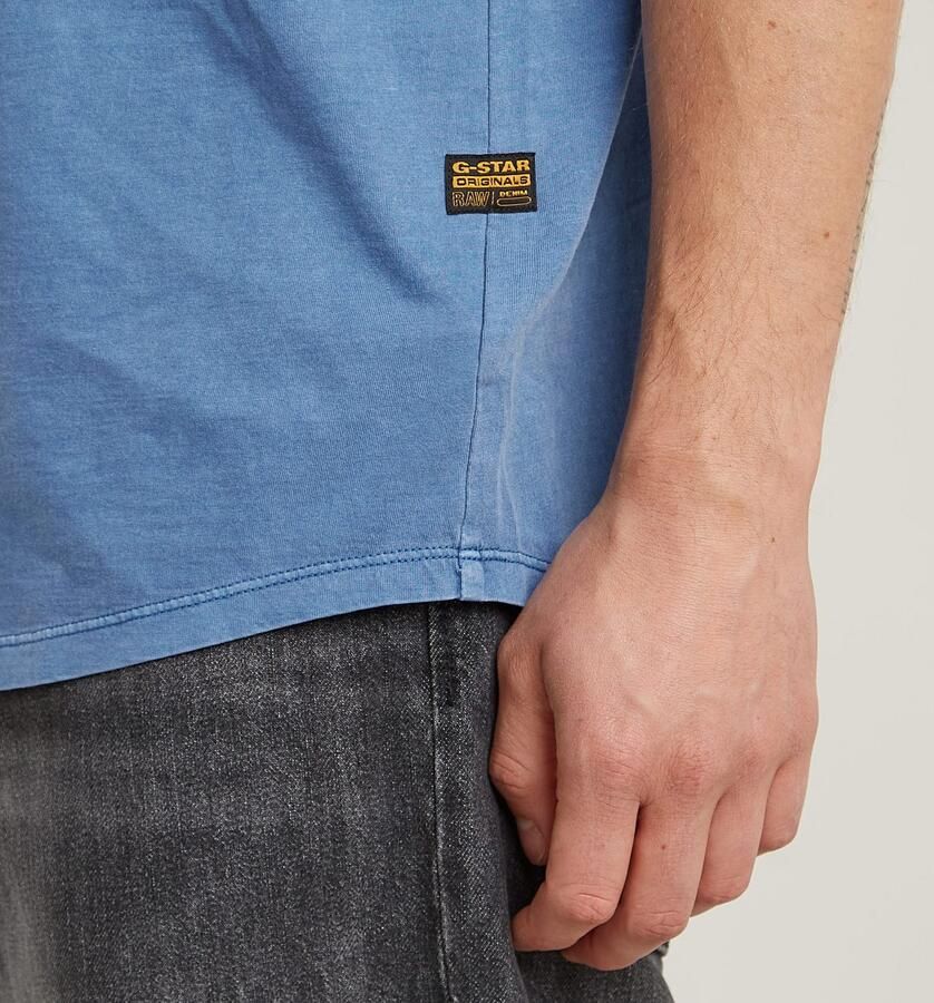G-Star RAW Shirt met korte mouwen Lash Ronde hals logo-applicatie - Foto 4