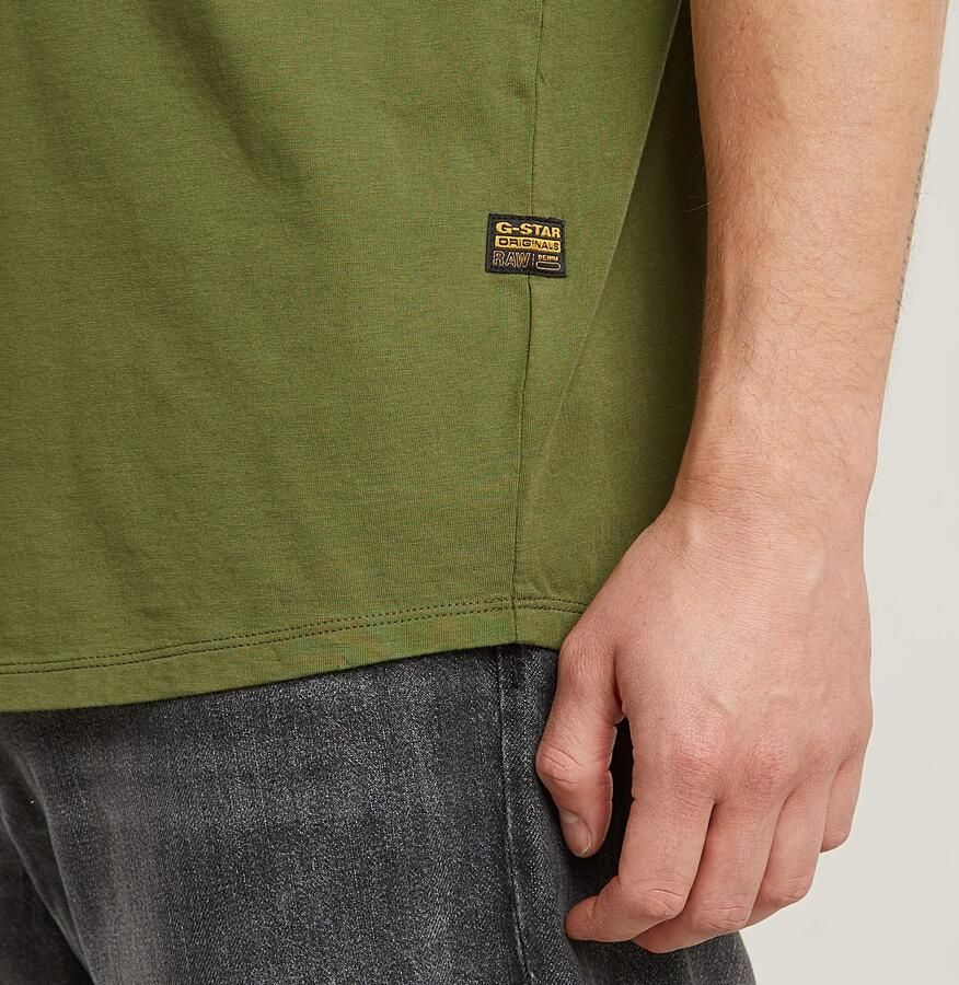 G-Star RAW Shirt met korte mouwen Lash Ronde hals logo-applicatie - Foto 5
