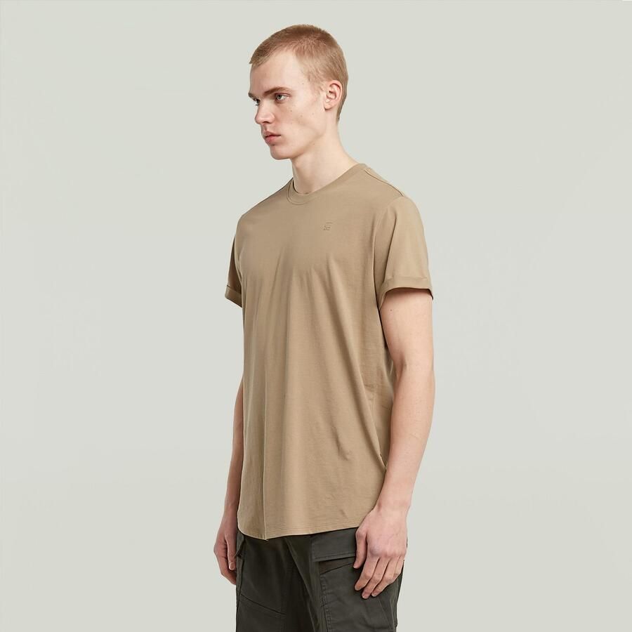 G-Star RAW Shirt met korte mouwen Lash Ronde hals logo-applicatie