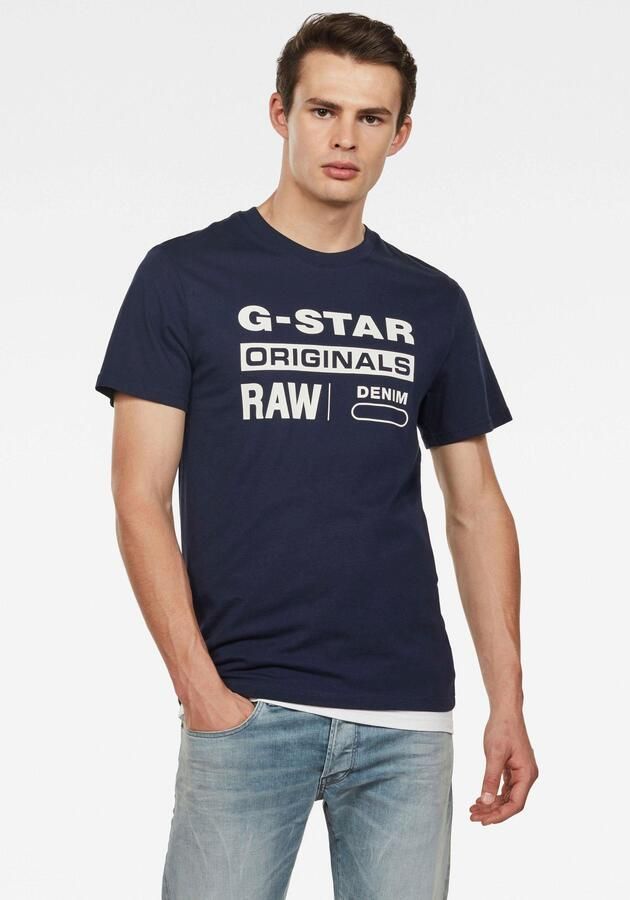 G-Star T-shirt met korte mouwen Graphic 8 r t Blauw Heren - Foto 13