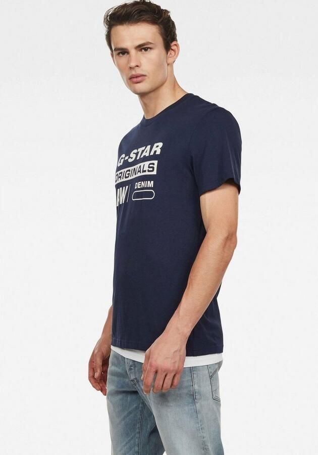 G-Star T-shirt met korte mouwen Graphic 8 r t Blauw Heren - Foto 12