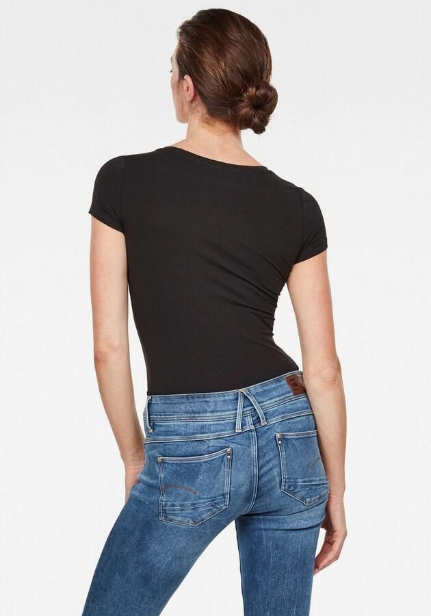 G-Star RAW Shirt met V-hals Base v t wmn cap sl met kleine logoprint voor - Foto 13