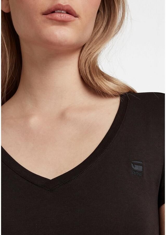 G-Star RAW Shirt met V-hals Base v t wmn cap sl met kleine logoprint voor - Foto 9