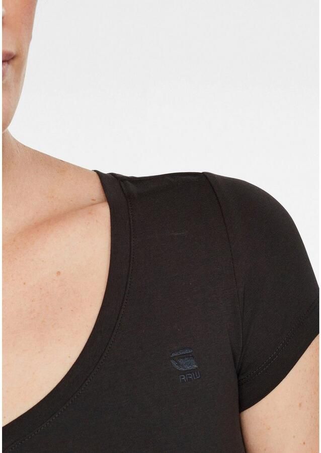 G-Star RAW Shirt met V-hals Base v t wmn cap sl met kleine logoprint voor - Foto 10