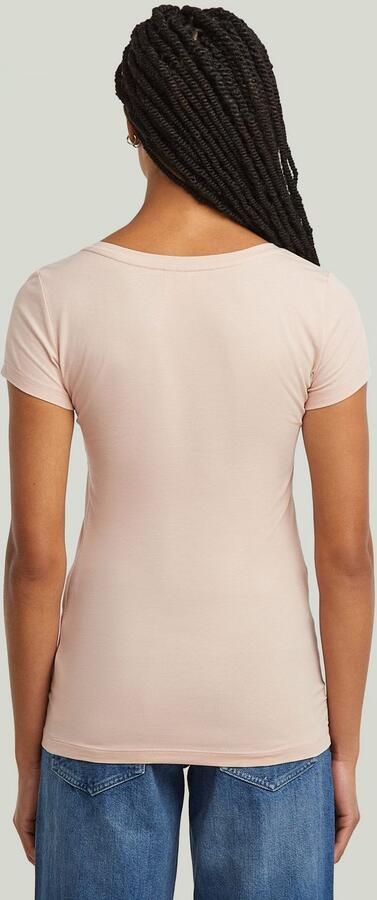 G-Star RAW Shirt met V-hals Base v t wmn cap sl met kleine logoprint voor - Foto 6