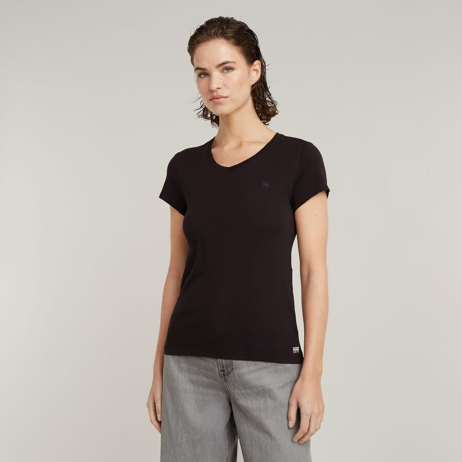 G-Star Raw T-shirt Korte Mouw T-shirt slim col V femme Eyben - Foto 6