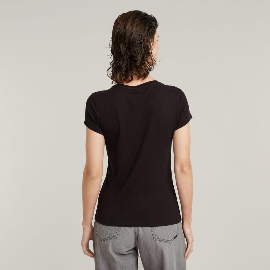 G-Star Raw T-shirt Korte Mouw T-shirt slim col V femme Eyben