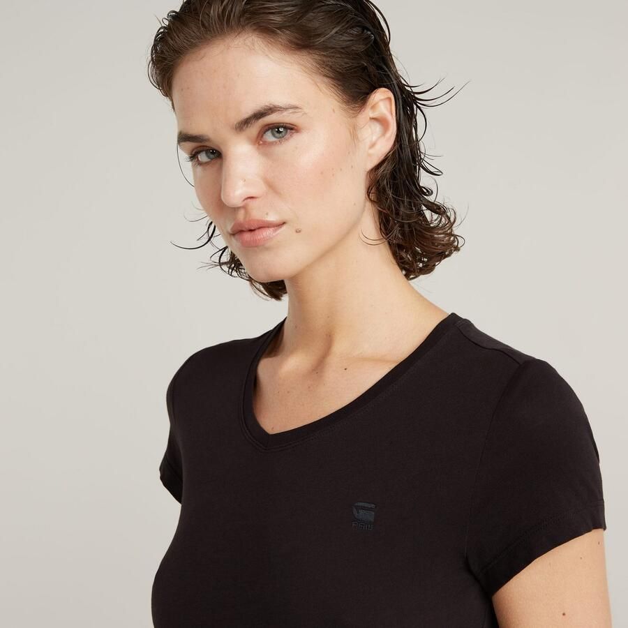 G-Star Raw T-shirt Korte Mouw T-shirt slim col V femme Eyben - Foto 2