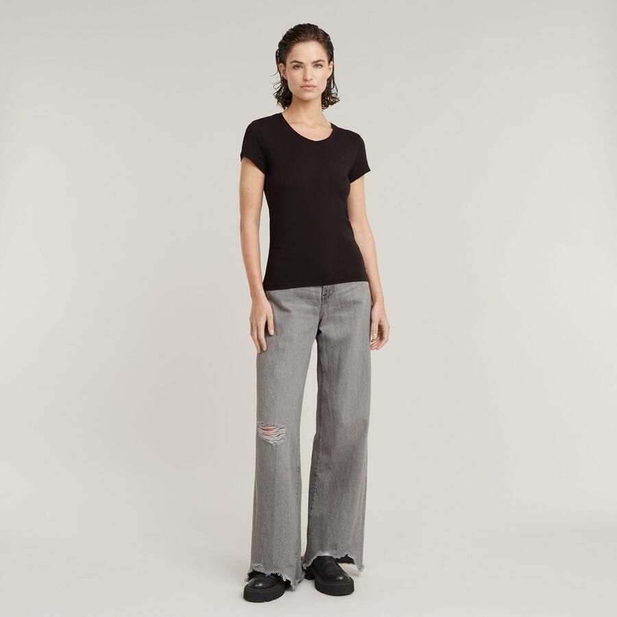 G-Star Raw T-shirt Korte Mouw T-shirt slim col V femme Eyben - Foto 3