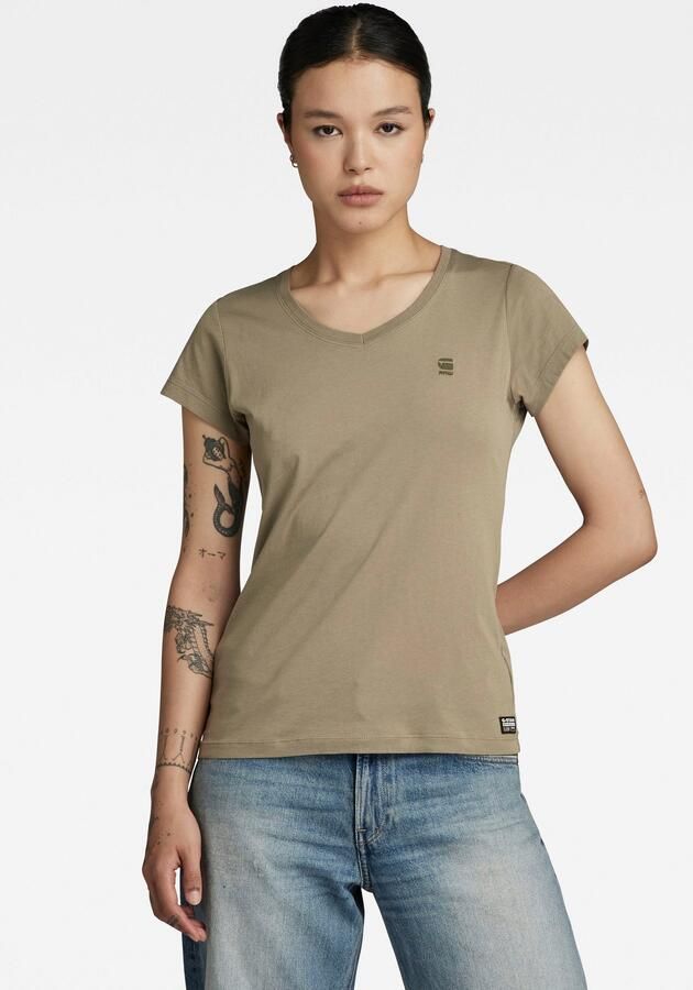 G-Star RAW Eyben Slim V-Hals Top 2.0 Groen Dames - Foto 10