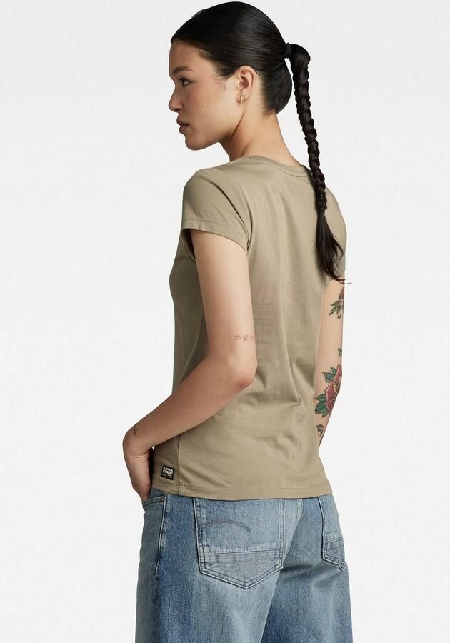 G-Star RAW Eyben Slim V-Hals Top 2.0 Groen Dames - Foto 9