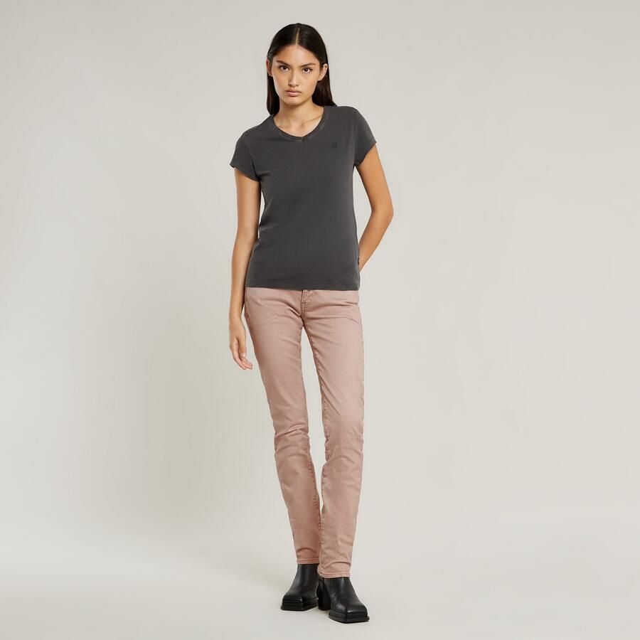 G-Star RAW Overdyed Eyben Slim V-Hals Top 2.0 Zwart Dames - Foto 5