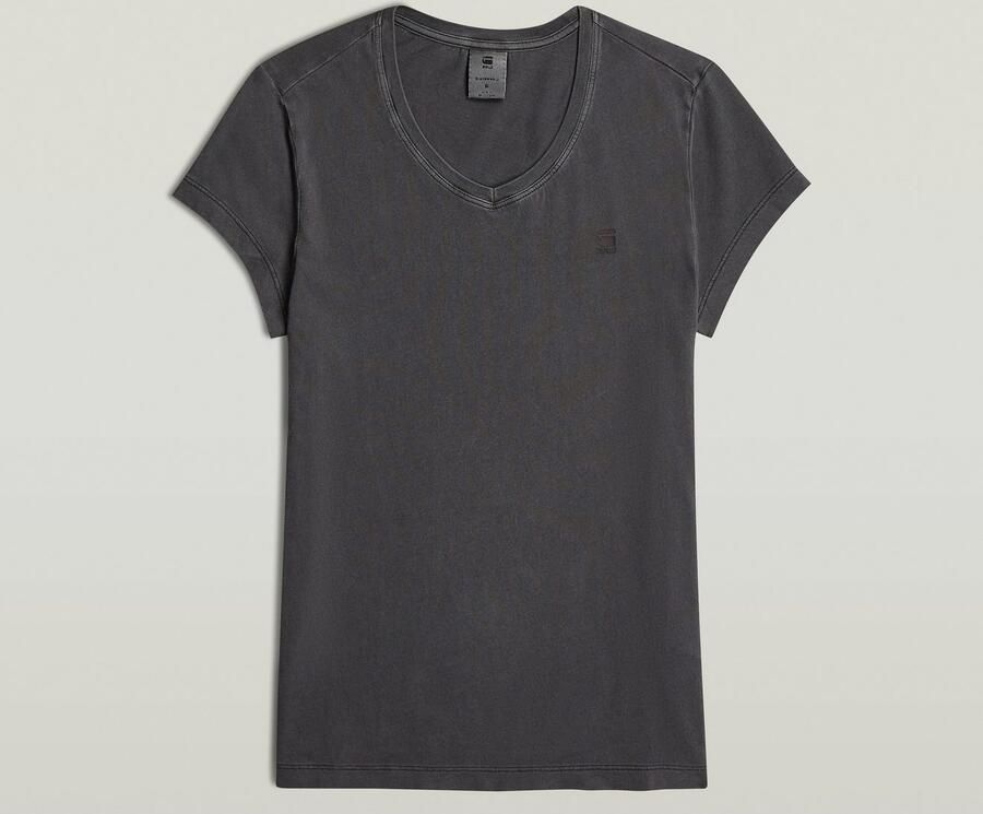 G-Star RAW Overdyed Eyben Slim V-Hals Top 2.0 Zwart Dames - Foto 7
