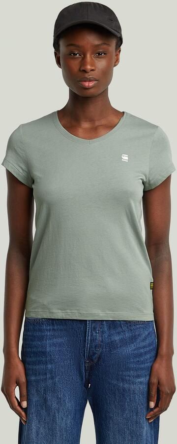 G-Star RAW Eyben Slim 2.0 V-Hals Top Lichtblauw Dames - Foto 7