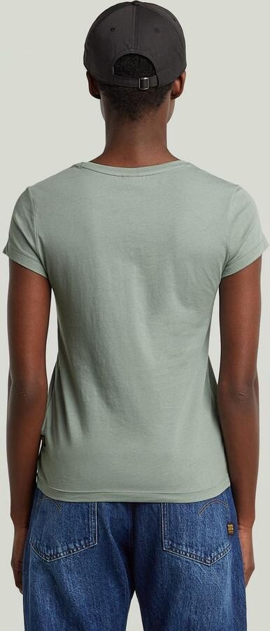 G-Star RAW Eyben Slim 2.0 V-Hals Top Lichtblauw Dames - Foto 5