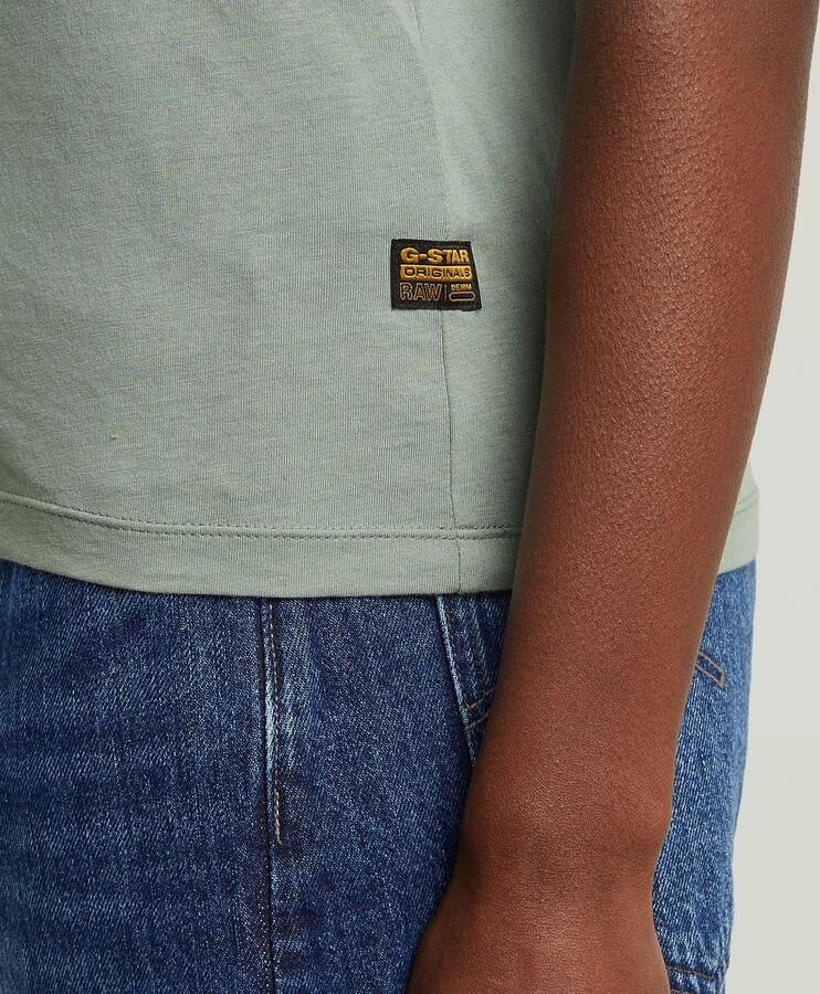 G-Star RAW Eyben Slim 2.0 V-Hals Top Lichtblauw Dames - Foto 3