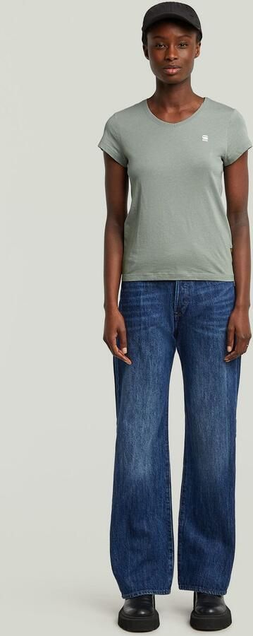 G-Star RAW Eyben Slim 2.0 V-Hals Top Lichtblauw Dames - Foto 6