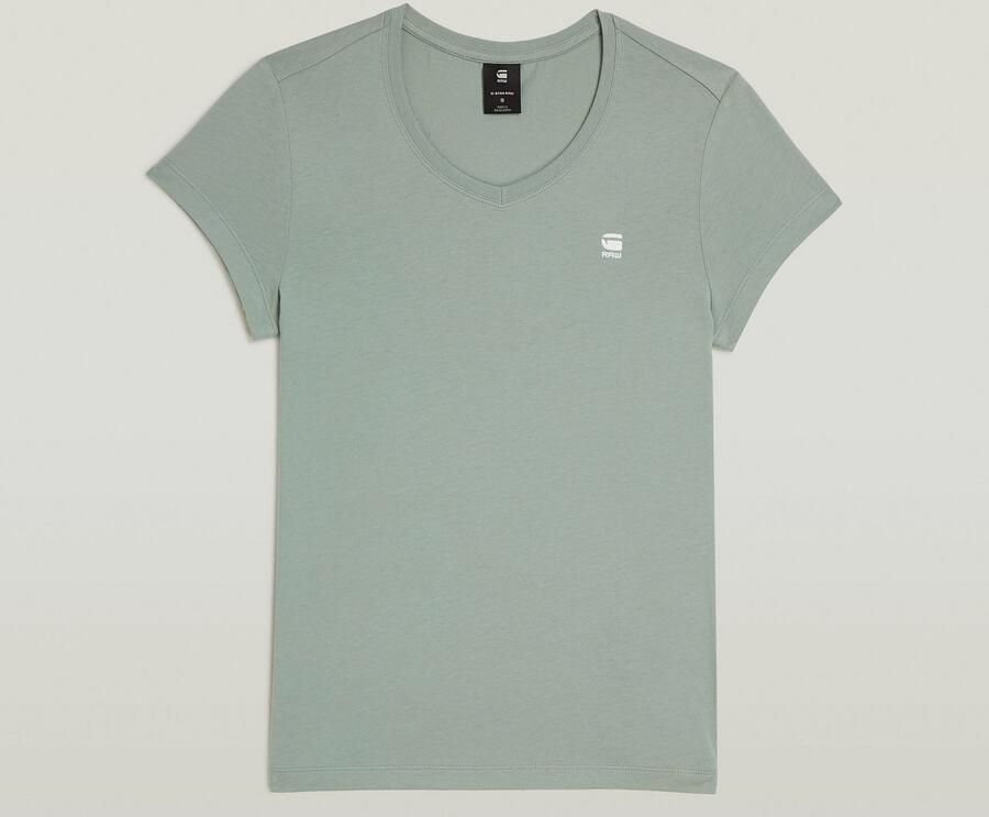 G-Star RAW Eyben Slim 2.0 V-Hals Top Lichtblauw Dames - Foto 2