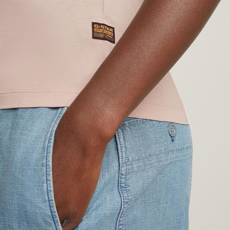 G-Star Raw Slim fit T-shirt met labelstitching model 'Eyben'