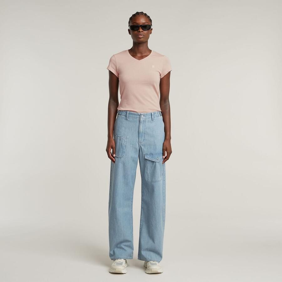 G-Star Raw Slim fit T-shirt met labelstitching model 'Eyben' - Foto 4