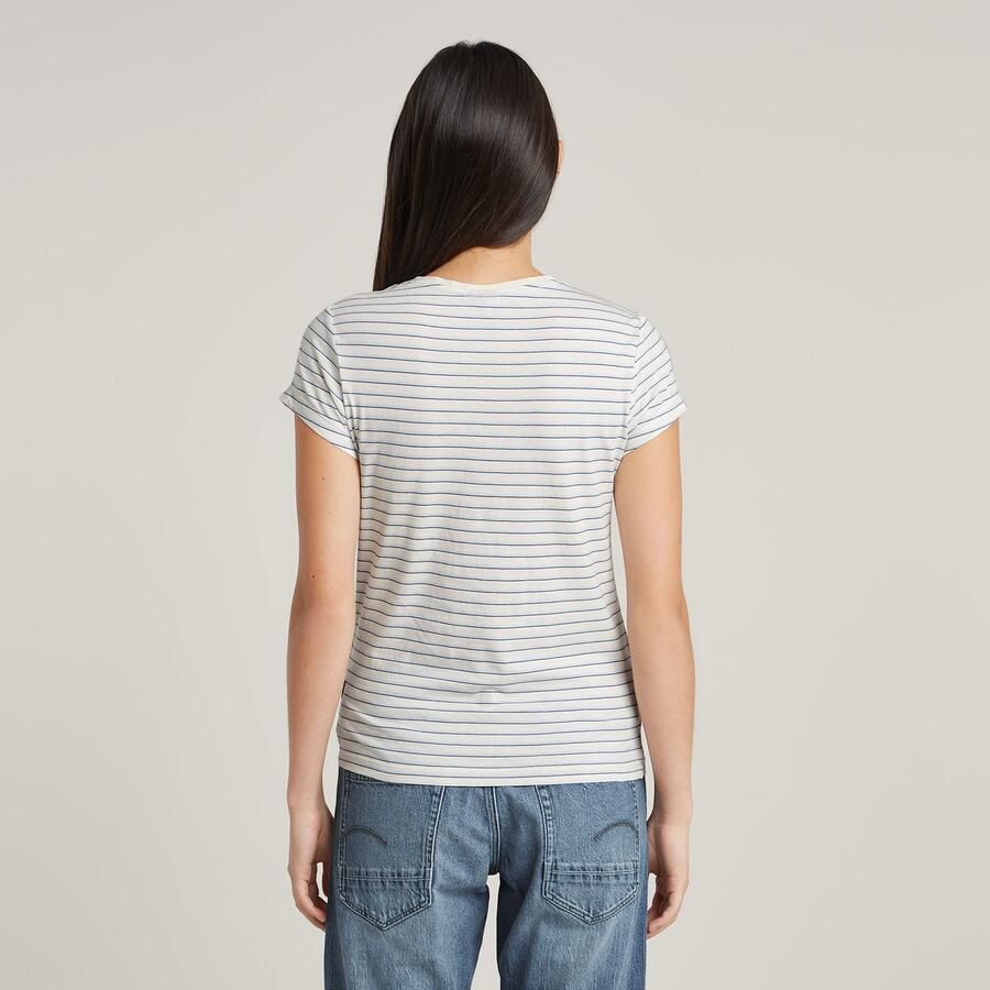 G-Star Raw Slim fit T-shirt met streepmotief model 'Stripe eyben'
