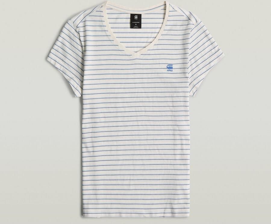 G-Star Raw Slim fit T-shirt met streepmotief model 'Stripe eyben' - Foto 8