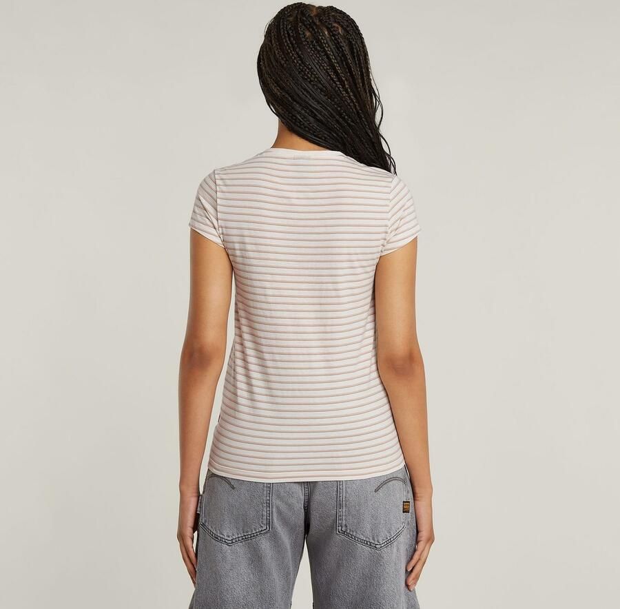 G-Star Raw Slim fit T-shirt met streepmotief model 'Stripe eyben' - Foto 3