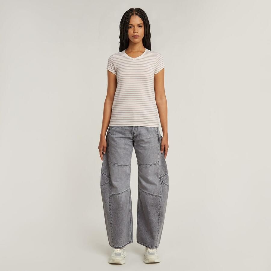 G-Star Raw Slim fit T-shirt met streepmotief model 'Stripe eyben'