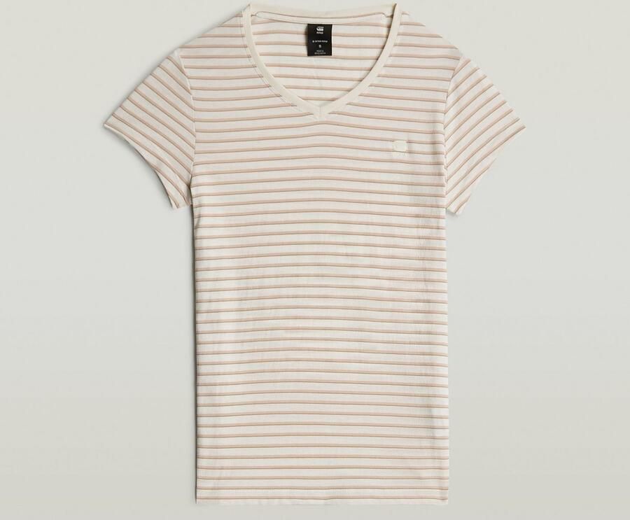 G-Star Raw Slim fit T-shirt met streepmotief model 'Stripe eyben' - Foto 5